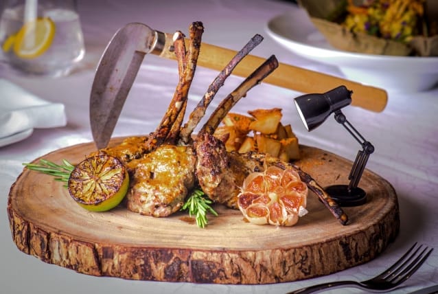 Rosemary lamb chops served at Tresind, from a guide to Taste of Dubai
