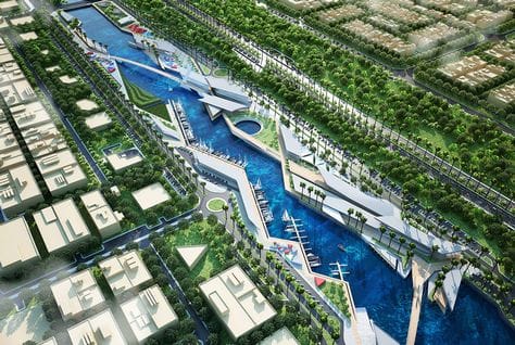 Al Qana waterfront development in Abu Dhabi