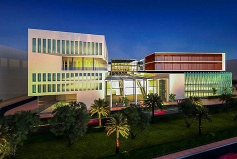 Emirates College of Technology building, from an article on the Masdar City expansion