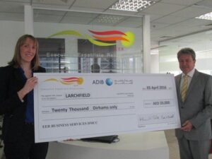 charity Charity donation, heading an article on EER Middle East's support for a Tanzanian orphanage