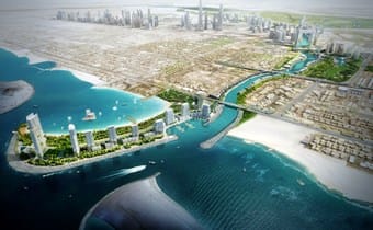 Dubai Water Canal, heading an article on the $272m canal project