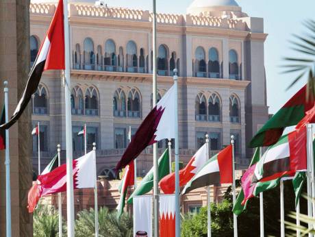 Gulf office workers, heading an article on the expat dividend in the Gulf states
