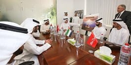DEWA solar facility in Dubai, heading an article on a concentrated solar power project