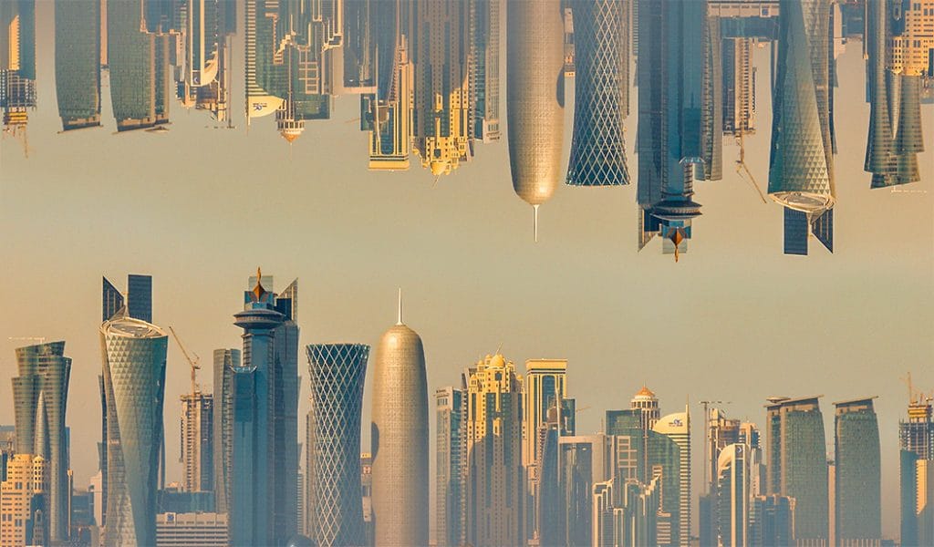 Doha skyline in Qatar