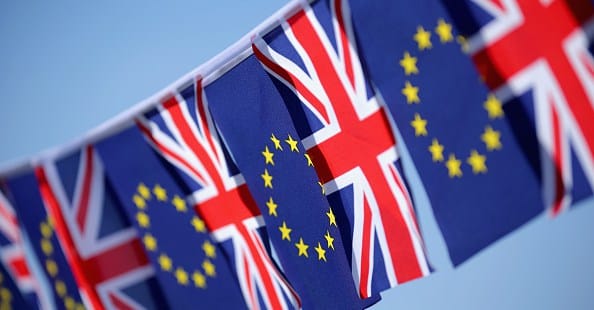 EU referendum signage, heading an article on Brexit and the Gulf