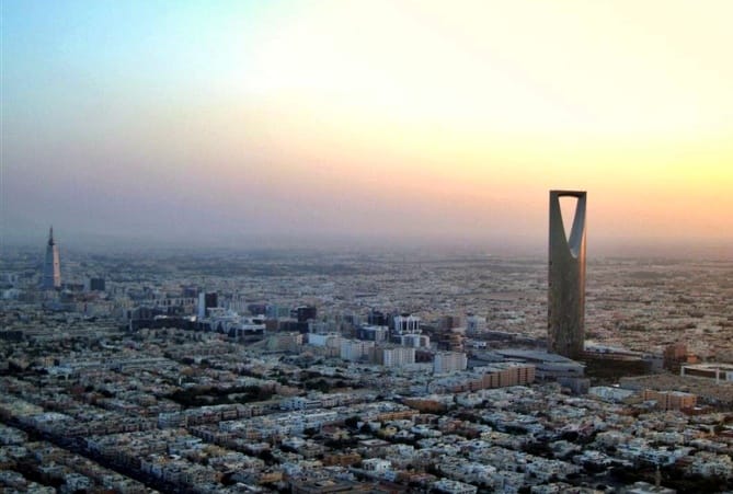 Riyadh skyline in Saudi Arabia