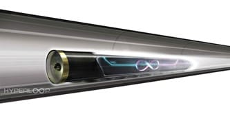dubai-insights Hyperloop pod concept, heading an article on Dubai to Abu Dhabi travel times