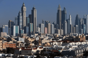 Screenshot from an article naming Dubai and Abu Dhabi the region's most sustainable cities