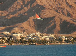 Screenshot from an article on Jordan hosting an adventure tourism conference