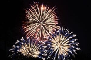 New Year fireworks, from an article on celebrating the holidays as an expat